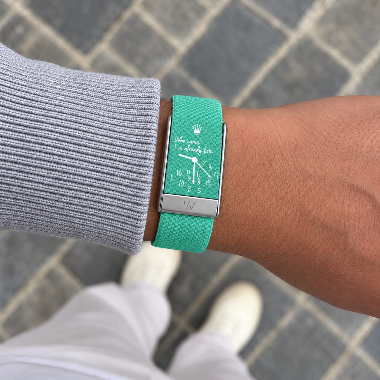 Bracelet WhoopPro — Being Late Vert Menthe