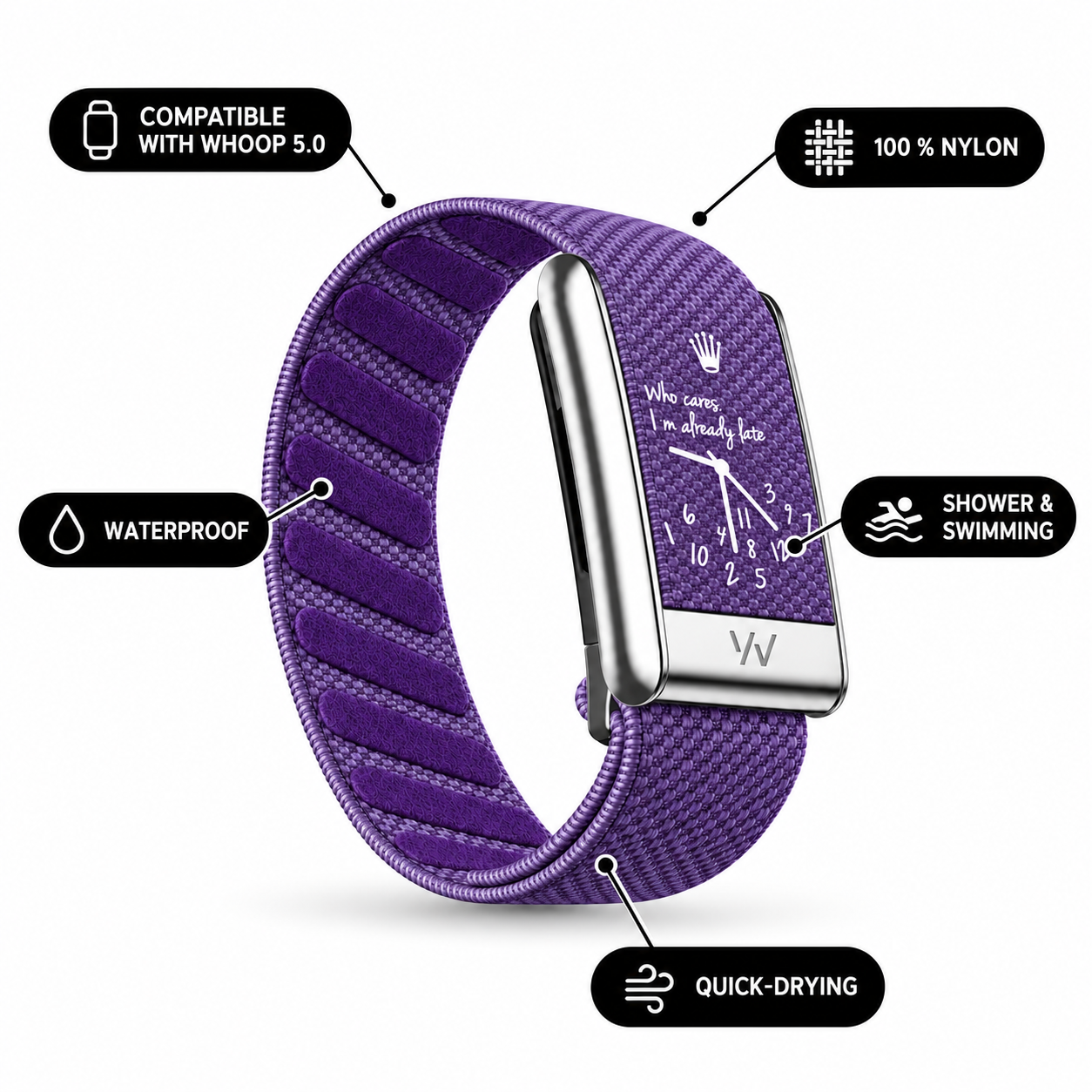 Bracelet WhoopPro — Being Late Lavande