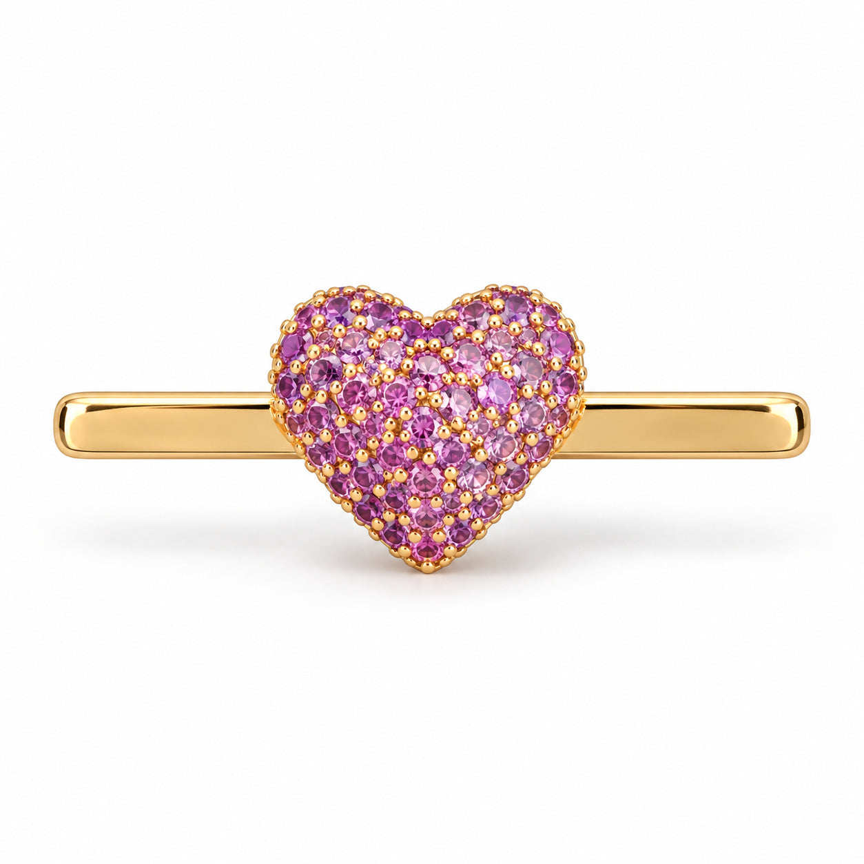 Amethyst Heart Charms
