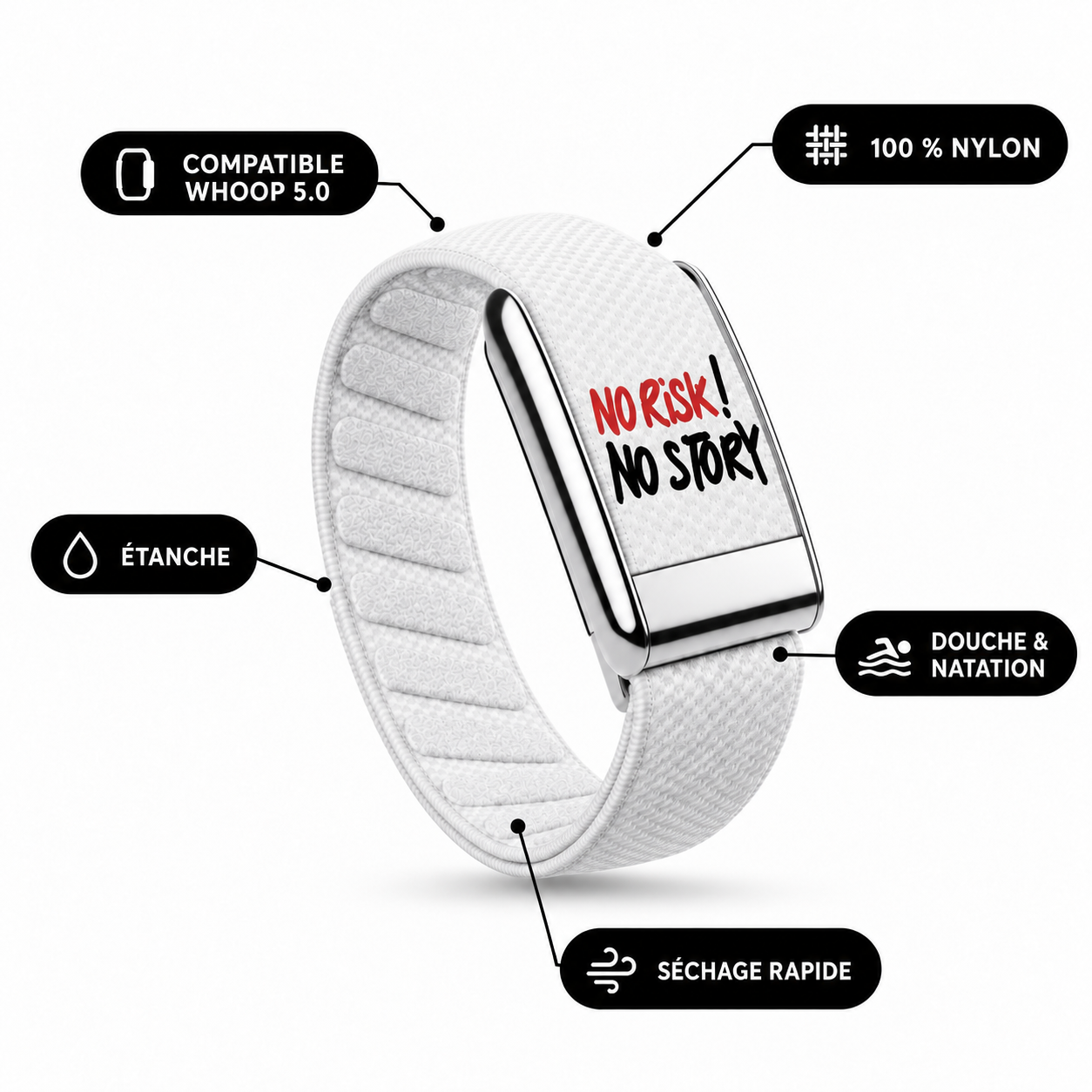 Bracelet WhoopPro — No Risk No Story